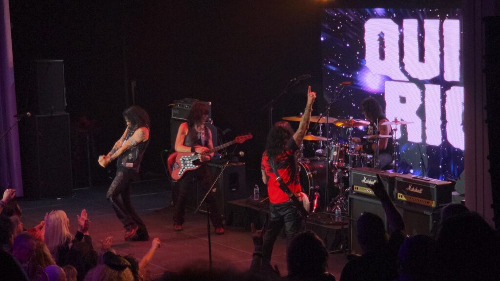 Decorating Cupcakes with Quiet Riot! Rock band performing live